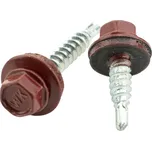 Střešní šroub 4,8 × 20mm, RAL 3009, s EPDM podložkou, bal. 200ks