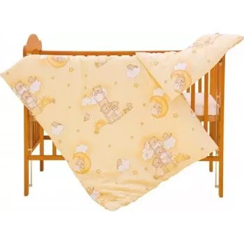 Příslušenství pro dětskou postel a kolébku Povlečení do postýlky 2dílná Mráček béžový 120x90cm