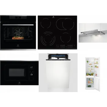 Set domácích spotřebičů ELECTROLUX KOEBP39X + ELECTROLUX EHF6547FXK + ELECTROLUX LFP326S + ELECTROLUX LMS2203EMX + ELECTROLUX EEM23100L + ELECTROLUX LND5FE18S