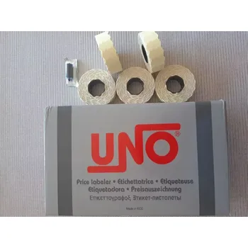 Etiketovací kleště Jednořádkové etiketovací kleště UNO P8 - STARTOVACÍ SADA KOMPLETNÍ / 1x kleště + 5x etiketa Contact 22x12 + 1x náhradní barvící váleček /