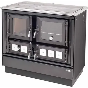 Sporák na tuhá paliva Sporák KLAUDIE VSP 9112.0582 Antracit pravý, doplňky chrom, nerezový rám plotny, ocelová broušená plotna KVS Moravia "DOPRAVA ZDARMA"