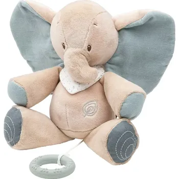 Hrací strojek NATTOU Hračka plyšová hrající slůně Axel LA 28 cm (748049)
