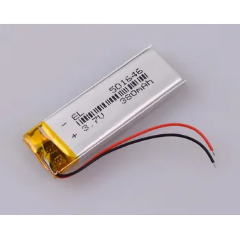 Článková baterie 3.7V 380mAh 501646 Lithium Polymer LiPo Dobíjecí Bateriový iontový článek Pro Samsung YP-U5 přehrávač pro malé hračky