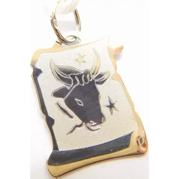 Přívěsek Klenoty Budín Zlatý přívěsek znamení BÝK v bílém zlatě na pergamenu 585/0,64gr GUPWN-58291 (Klenoty Budín Zlatý přívěsek znamení BÝK v bílém zlatě na pergamenu 585/0,64gr GUPWN-58291)