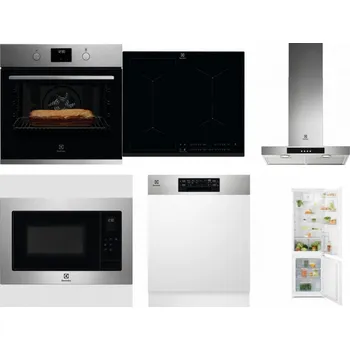 Set domácích spotřebičů ELECTROLUX KOFGH70TX + ELECTROLUX EIV634 + ELECTROLUX LFT426X + ELECTROLUX EMS4253TEX + ELECTROLUX EEM48300IX - přebaleno + ELECTROLUX LND5FE18S