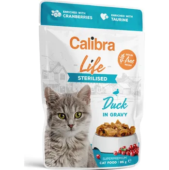 Krmivo pro kočku Calibra Cat Life kapsa Sterilised Duck in gravy 85g (min. odběr 28 ks)