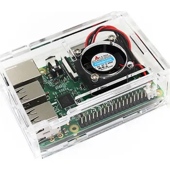 Elektronická součástka D malina Pi 3 model B starter kit-pi 3 deska / pi 3 pouzdro / konektor EU / s logem Chladiče pi3 b / pi 3b s wifi & bluetooth