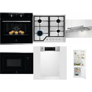 Set domácích spotřebičů ELECTROLUX KODEH70X + ELECTROLUX KGS6426SX + ELECTROLUX LFP326S + ELECTROLUX LMS4253TMX + ELECTROLUX EEM43300IX + ELECTROLUX LND5FE18S