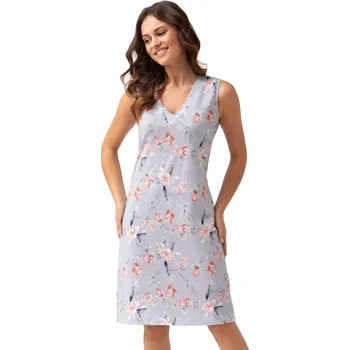 Dámská noční košile Noční košile LUNA.1339 šedá M 0