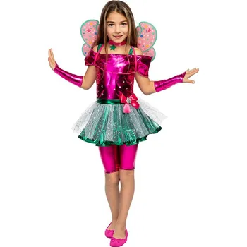 Funiglobal - Kostým Flora pro dívky - Winx Club - 3-4 years