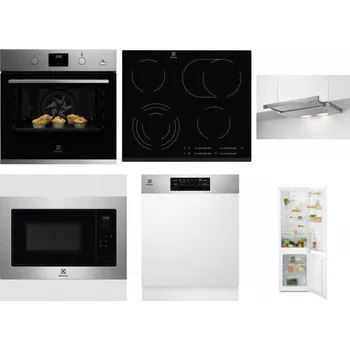 Set domácích spotřebičů ELECTROLUX KODGH70TX + ELECTROLUX EHF6547FXK + ELECTROLUX LFP326S + ELECTROLUX EMS4253TEX + ELECTROLUX EEM48300IX - přebaleno + ELECTROLUX LND5FE18S