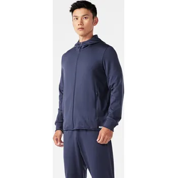 Pánská móda KALENJI Pánská běžecká hřejivá mikina Kiprun Run 100 Warm 2XL MODRÁ
