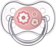 Canpol babies Dudlík kaučukový třešinka 6-18m NEWBORN BABY kytička růžová