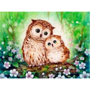 Mozaiková sada DIAMANTOVÁ MOZAIKA SOVA 08 - SLEVA -50%