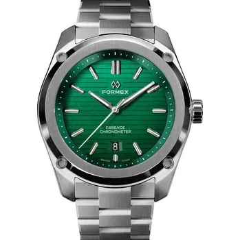 Hodinky Formex Essence ThirtyNine Automatic Chronometer Green Steel Bracelet 0333.1.6600.100 + 5 let záruka a dárek ZDARMA