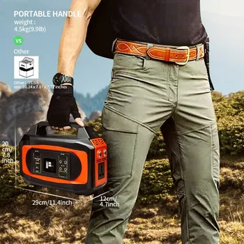 Elektrocentrála 444wh 120000mAh přenosný generátor solární elektrárna 500W výstup kempování nouzové napájení AC