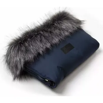 Rukávník s kožíškem JASMINE - modrý