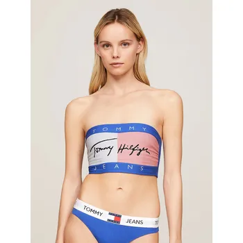 Dámský top UW0UW05151 C6H modrobílý - Tommy Hilfiger S