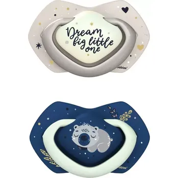 dudlíky Canpol babies Set symetrických silikonových dudlíků Light touch 0-6m SLEEPY KOALA modrý (22658)