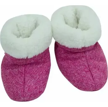 Capáčky ESITO Capáčky softshell s chlupem melír růžová/smetanová