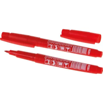 LEVIOR 13235 Značkovač permanentní, lihový, červený, jemný hrot