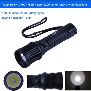 Svítilna TrustFire TR-DF007 High Power 1200 lumen LED potápěčská svítilna, CREE L2 LED plynulé stmívání LED Potápěčská svítilna