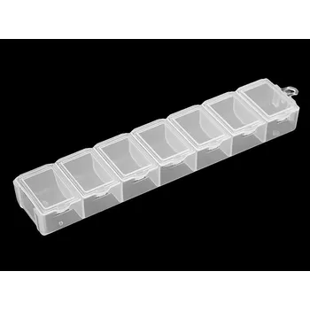 Plastový box / zásobník 1,8x3,4x15 cm - transparent