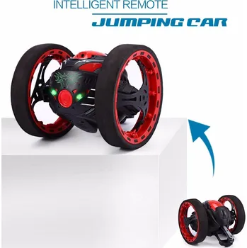 RC model Mini skákací jumping car auto PEG SJ88 2,4 GHz RC auto s flexibilními koly Rotace LED světlo dálkové ovládání Robot auto hračky dárek