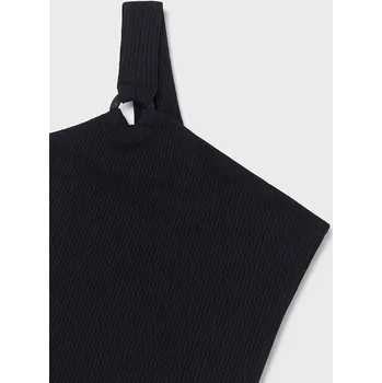 Chlapecké tričko Dívčí elegantní triko, tílko Mayoral 6017 černé, smetanové barva: černá, Rozměr: 140 (10 let)