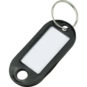 Dveřní kování Visačka na klíče, 50 x 22mm, černá