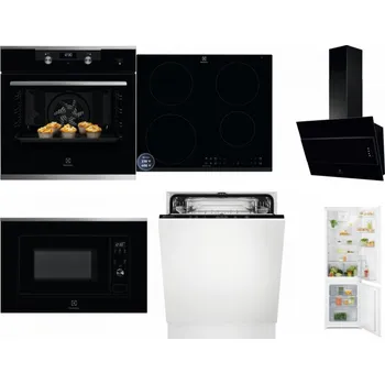 Set domácích spotřebičů ELECTROLUX KODEH70X + ELECTROLUX LIR60433B + ELECTROLUX LFV316K + ELECTROLUX LMS2203EMX + ELECTROLUX EEA27200L + ELECTROLUX LND5FE18S
