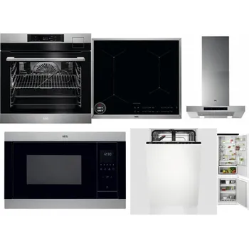 Set domácích spotřebičů AEG BSK792380M + AEG Mastery SenseBoil IAE64413XB + AEG Mastery DBB5660HM + AEG Mastery MSB2547D-M + AEG Mastery GlassCare FSE73407P + AEG TSC6M181ES