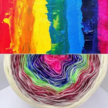 Příze Příze Čarovné klbko, (4n), 1000m, Rainbow VIII