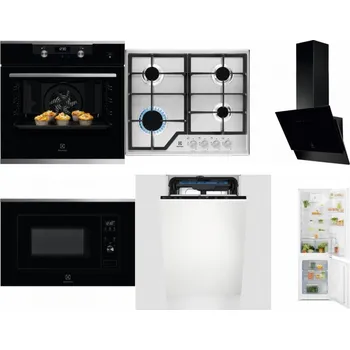 Set domácích spotřebičů ELECTROLUX KODEH70X + ELECTROLUX KGS6426SX + ELECTROLUX LFV616K + ELECTROLUX LMS2203EMX + ELECTROLUX EEM23100L + ELECTROLUX LND5FE18S