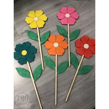 Velikonoční dekorace Velikonoční zápich květina barevná