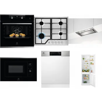 Set domácích spotřebičů ELECTROLUX KODEH70X + ELECTROLUX KGS6426SX + ELECTROLUX LFG716X + ELECTROLUX LMS2203EMX + ELECTROLUX EEM48300IX - přebaleno + ELECTROLUX LND5FE18S