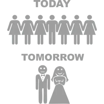 ON-DESIGN Potisk TODAY TOMORROW Barva: stříbrná, Velikost motivu: A4