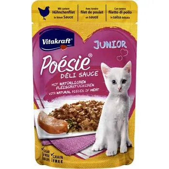 Krmivo pro kočku Vitakraft Cat Poésie Déli Sauce kapsička Junior Kuřecí 85g