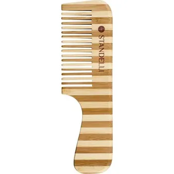 hřeben Standelli Professional Hřeben na vlasy s rukojetí z bambusového dřeva 19 cm