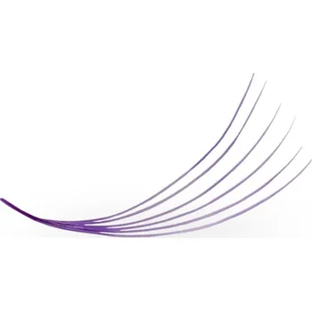 Umělé řasy Luxury Lashes 6D Premium Řasy v Hotovém Vějířku - FIALOVÉ Zakřivení umělých řas: CC, Délka umělých řas: 10 mm, Tloušťka řas: 007