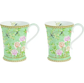 Easy Life Porcelánové hrnky Palace Garden Aqua 2x270 ml