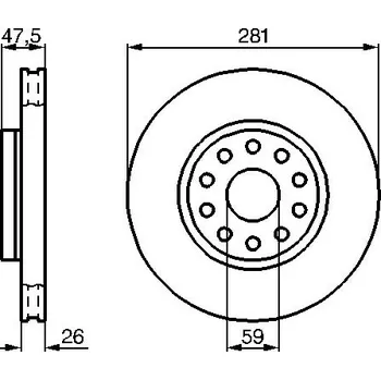 Brzdový kotouč Brzdový kotouč BOSCH 0 986 478 460