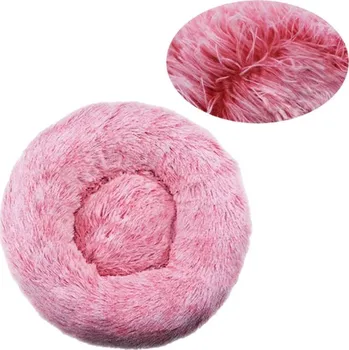 Pelíšek pro psa Nadýchaný pelíšek pro domácí mazlíčky - kulatý, v žíhaných barvách Barva: 9, Velikost: 90 cm