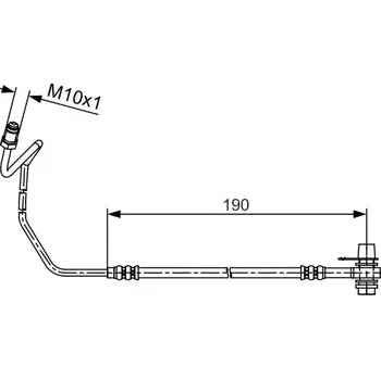 Brzdová hadice Brzdová hadice BOSCH 1 987 481 535