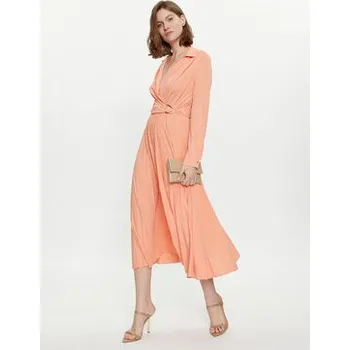 Dámské šaty Marella Koktejlové šaty Evelin 2413621011 Oranžová Regular Fit XL