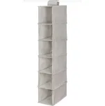 Závěsný organizér na oblečení Compactor OXFORD 30 x 18 x 94 cm – 6 přihrádek