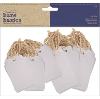 Obálka WEST DESIGN PRODUCTS LIMITED Visačky sada 2 velikosti bílé (100ks)