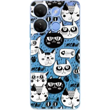 Pouzdro na mobilní telefon Odolné silikonové pouzdro iSaprio - Cat pattern 03 - Infinix Smart 7