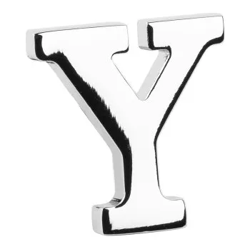 Brož Bubibubi Brož do klopy stříbrné písmeno Y