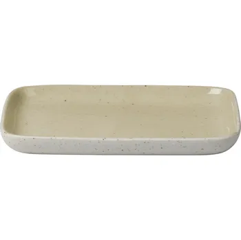 Talíř BLOMUS Talířek keramický pískový hranatý sablo